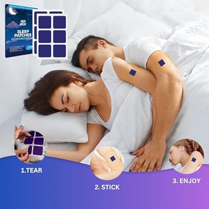 DUKE & PERRY Upgraded Deep Sleep Patches for Adults Extra Strength | Quick Acting Sleep Aid Patches for Men and Women | 100% Natural Ingredients, Easy to Apply, and Skin-Friendly (Pack of 42) - Image 4