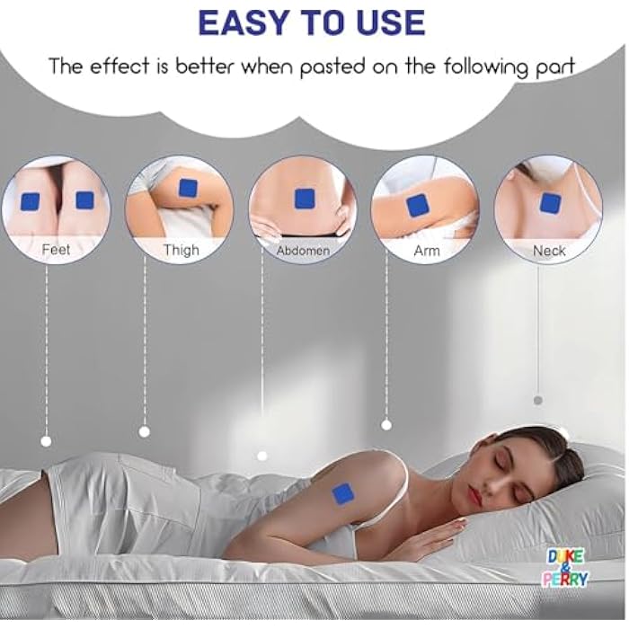 DUKE & PERRY Upgraded Deep Sleep Patches for Adults Extra Strength | Quick Acting Sleep Aid Patches for Men and Women | 100% Natural Ingredients, Easy to Apply, and Skin-Friendly (Pack of 42) - Image 2
