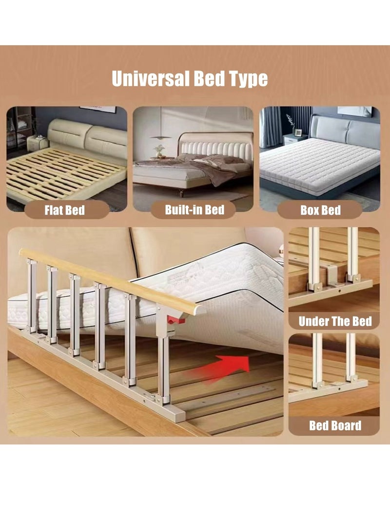 Cool Baby COOLBABY Bed Rails For The Elderly Safety Foldable Bedside Armrests Auxiliary Handles Foldable Bed Crutches Guardrails For The Elderly Adjustable Railings Anti-fall Sleep Bumpers - Image 5