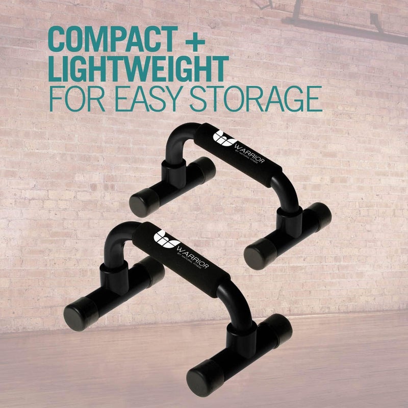 Warrior Pushup Bars - Upper Body Core and Chest Strength Fitness Training Stands - Angled with Comfort Grips and Stable Base for Home, Gym or Travel - Image 5