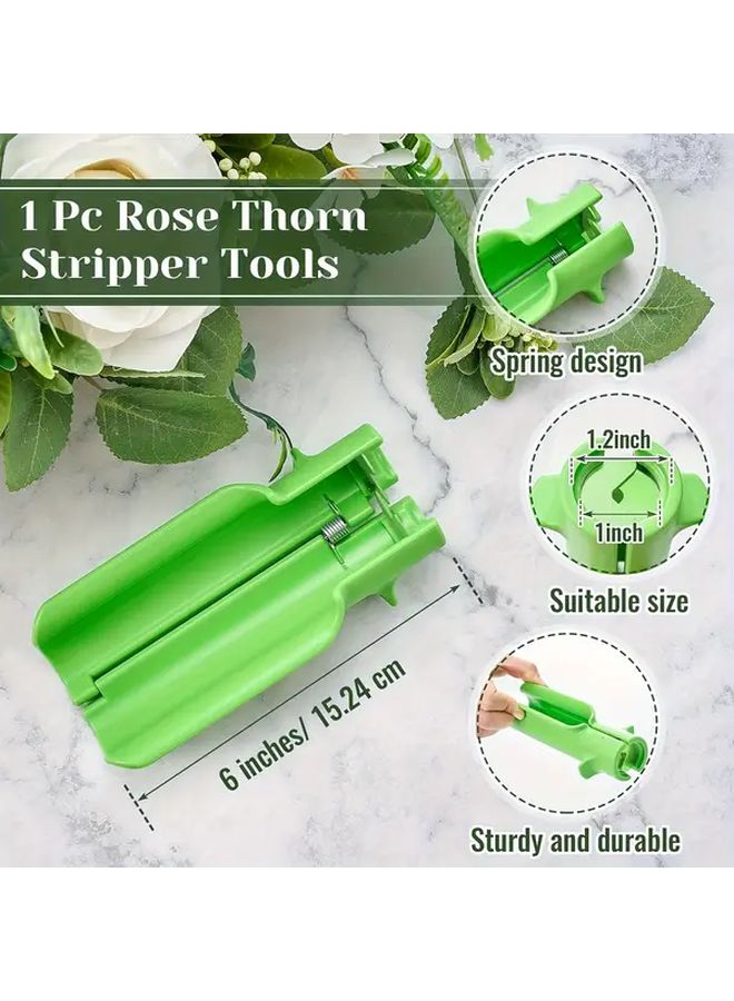 Green Rose Stem Remover Tool For Flower Cleaning Gardening And Floral Arrangement - Image 5