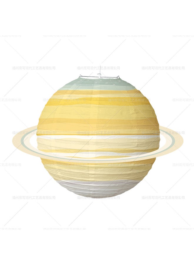 نيك فانوس ورق السماء المرصع بالنجوم - إكسسوارات زينة حفلات أعياد الميلاد لرياض الأطفال - فانوس كروي قابل للطي والتركيب الذاتي - Image 1