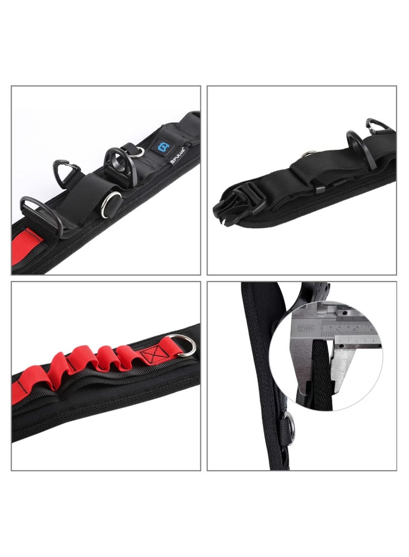 PULUZ Multi-functional Waistband Strap Belt with Hook for SLR/DSLR Cameras, Adjustable Neoprene Camera Belt with D Rings for Lens Bag, Extra Camera Mounts, and Accessories – Lightweight & Breathable - Image 5