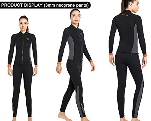 DIVE & SAIL Wetsuit Pants 3mm Neoprene Women's Surfing Pants Keep Warm for Diving, Swimming, Snorkeling, Scuba, Kayaking - XS Size - Image 2