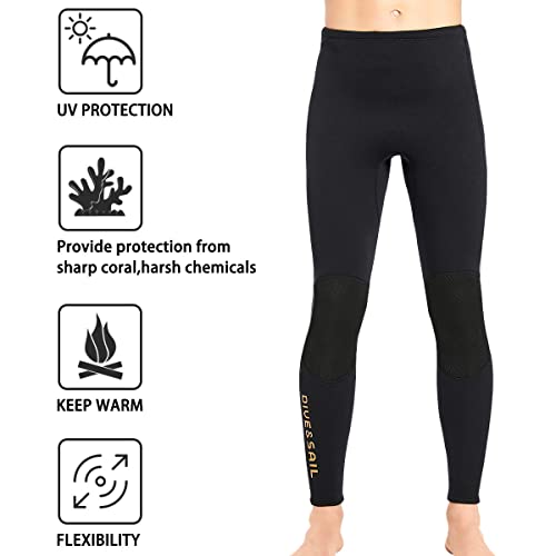 DIVE & SAIL Wetsuit Pants 3mm Neoprene Women's Surfing Pants Keep Warm for Diving, Swimming, Snorkeling, Scuba, Kayaking - XS Size - Image 4