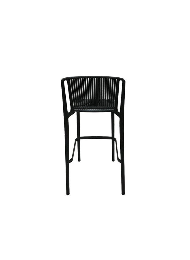 JILPHAR FURNITURE - Jilphar Furniture Polypropylene (PP) High Bar Chair JP1335A, Black - Image 1