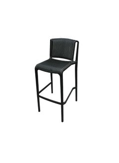 Jilphar Furniture Polypropylene (PP) High Bar Chair JP1335A, Black