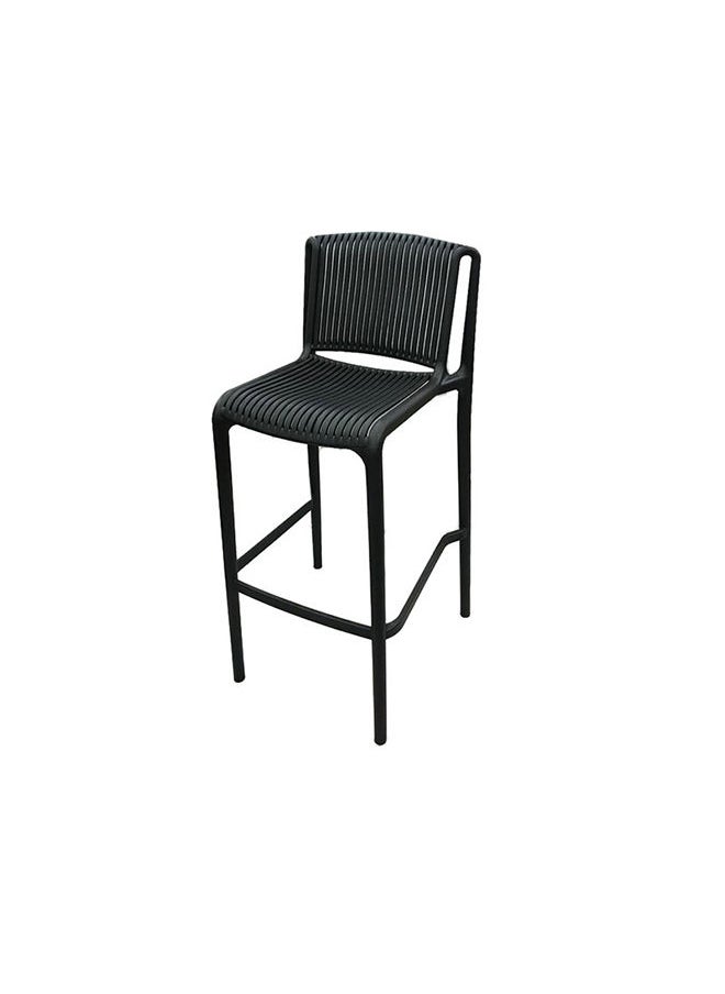 JILPHAR FURNITURE - Jilphar Furniture Polypropylene (PP) High Bar Chair JP1335A, Black - Image 1