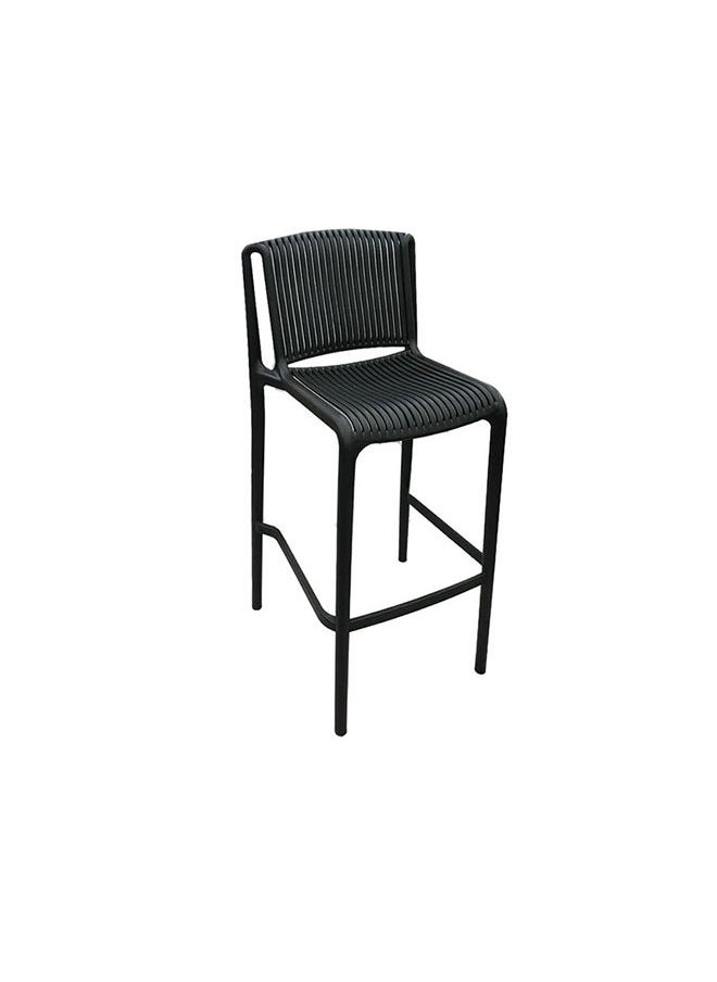 JILPHAR FURNITURE - Jilphar Furniture Polypropylene (PP) High Bar Chair JP1335A, Black - Image 1