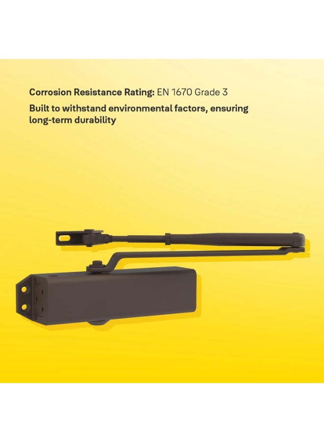 ييل Yale 722 Pro Door Closer - Brown - Image 3