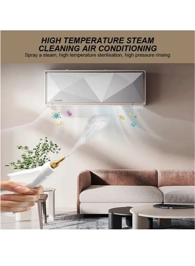 أبيكس منظف بخار محمول بالضغط مع  قطع من الملحقات وقفل أمان، جهاز بخار متعدد الأغراض وقوي للاستخدام المنزلي للتنظيف والسيارة والحمام والدش والمفروشات والجص والنوافذ والشحوم - Image 5