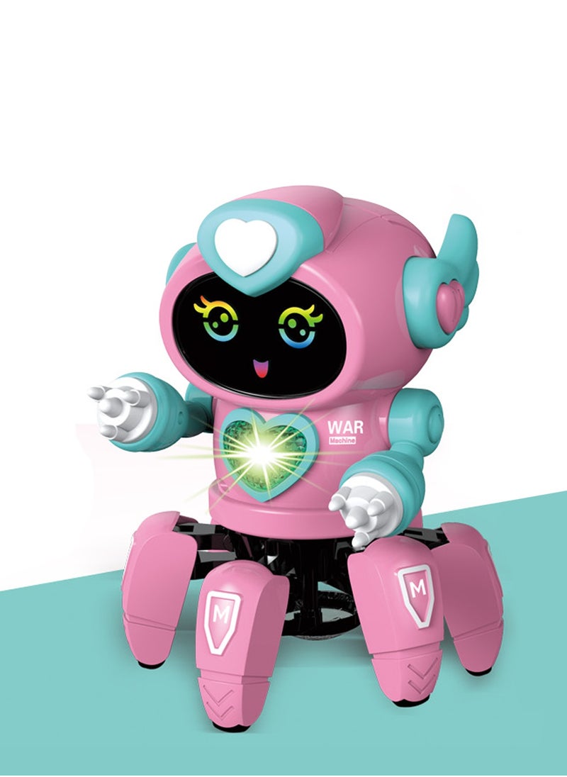 LB Robot Bot Pioneer – Musical Light-Up Dancing Robot Toy for Kids Interactive Movement, 7-Color LED Lights, Sound Effects  - Image 1