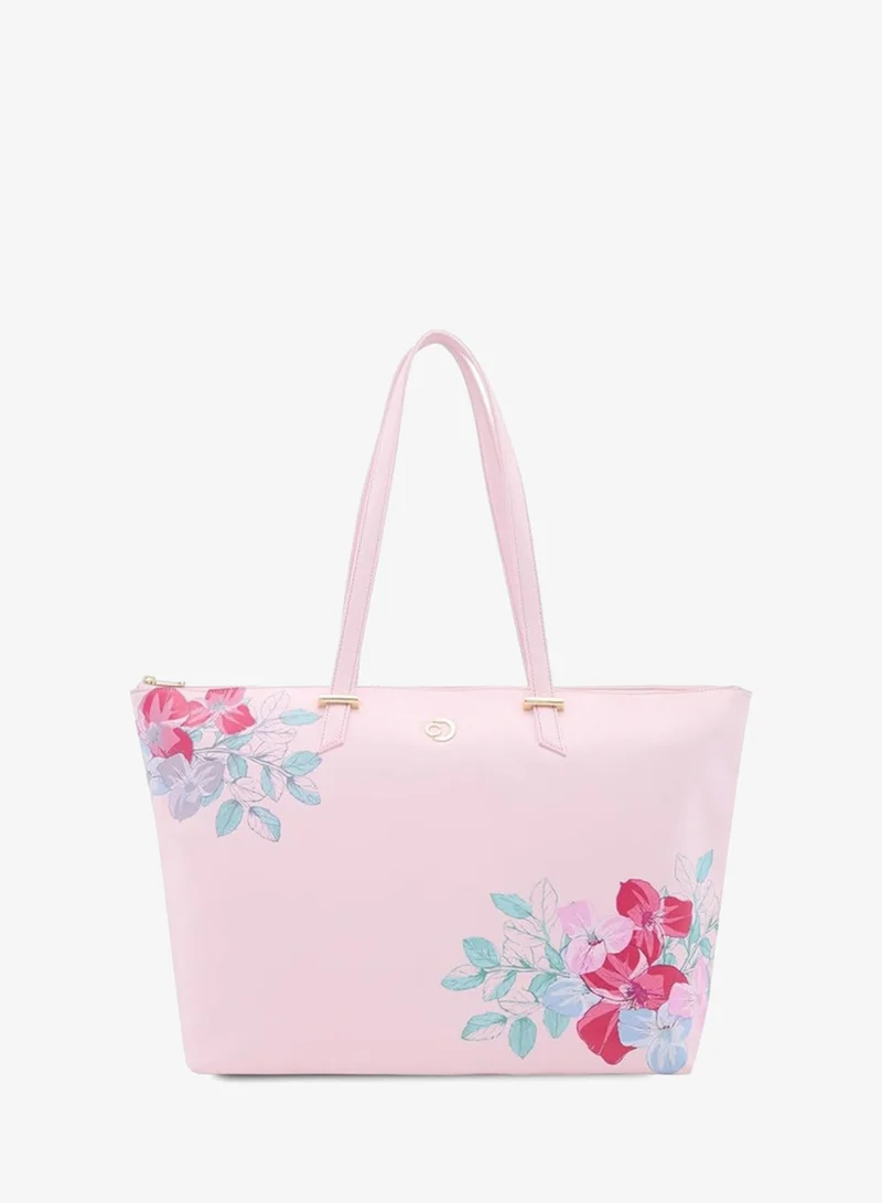 CAPRESE Caprese Shanaya Tote Bag, Large-Pink | Stylish Handbag for Women | Spacious, Versatile Office & Daily Essentials Tote | Top Zip Closure