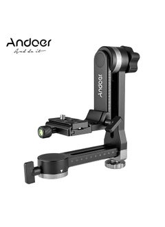 ANDOER Andoer Heavy Duty 360° Panoramic Gimbal Tripod Head Aluminum Alloy 15kg/33lbs Load Capacity with 1/4 Inch & 3/8 Inch Screw Quick Release Plate Bubble Level for DSLR Cameras  - Image 3