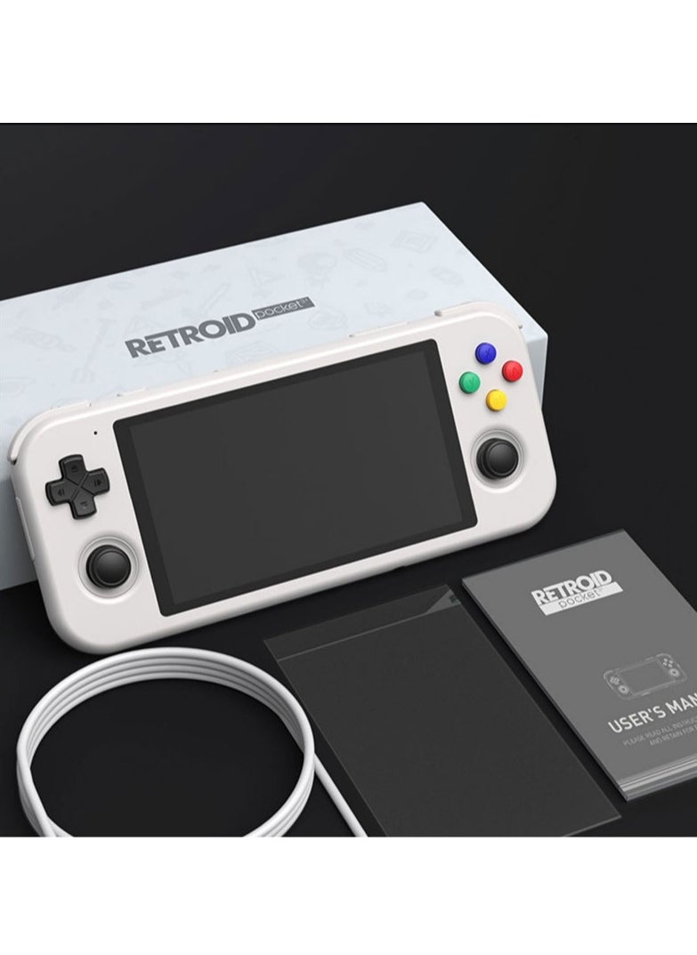 null - Retroid Pocket 3 Plus Retro Game Handheld Console, Retroid Pocket 3 Plus Android Game Console Multiple Emulators Console Handheld 4.7 Inch 16:9 Display 4500mAh Battery Classic Games (Grey) - Image 1