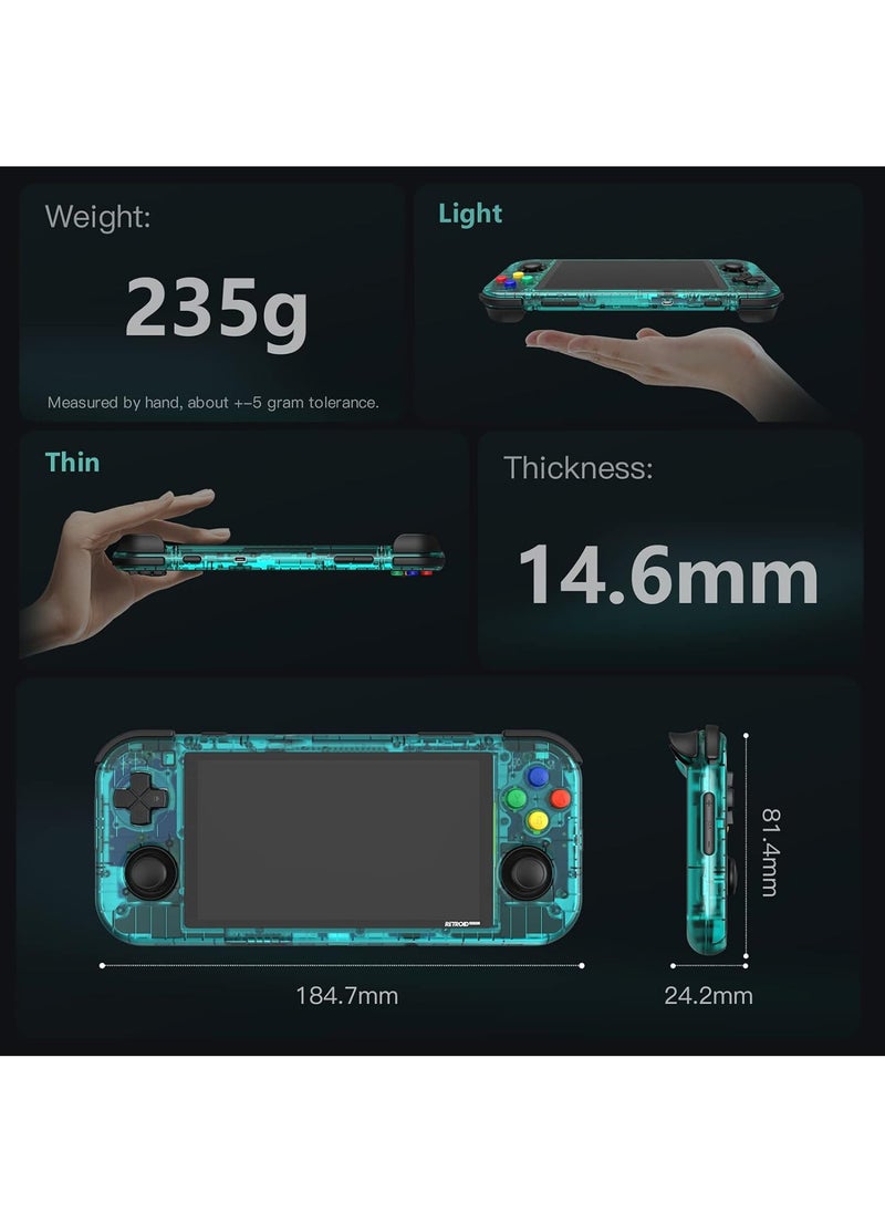 null - Retroid Pocket 3 Plus Retro Game Handheld Console, Retroid Pocket 3 Plus Android Game Console Multiple Emulators Console Handheld 4.7 Inch 16:9 Display 4500mAh Battery Classic Games (Grey) - Image 1