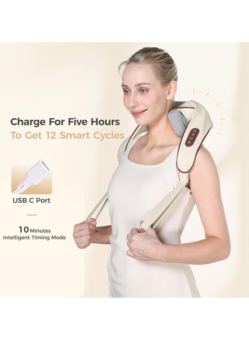 DIGI CORE Neck Massager With Soothing Heat, Shiatsu Shoulder Massager, Electric Deep Tissue 4D Kneading Massage Pillow For Back, Leg, Body Muscle Pain Relief, Home, Office, and Car Use - Image 5