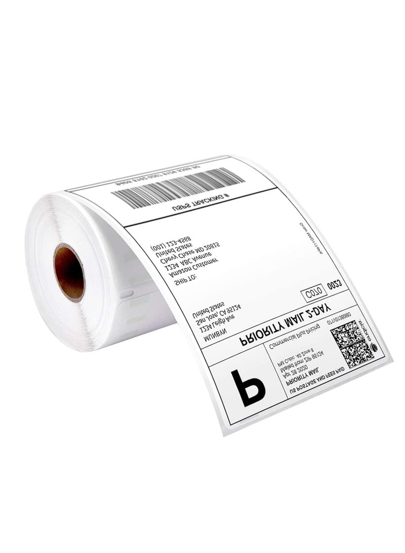 Direct Thermal Labels Roll 100mm×150mm (4'' x 6'')-300 Labels, Direct Thermal Shipping Labels White Mailing Thermal Paper Rolls Barcode Labels - Image 2