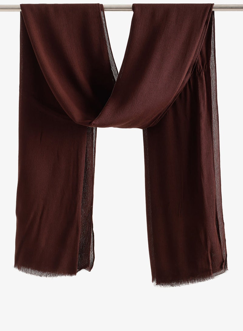 Carina Crinkle Fringed Scarf - Image 1