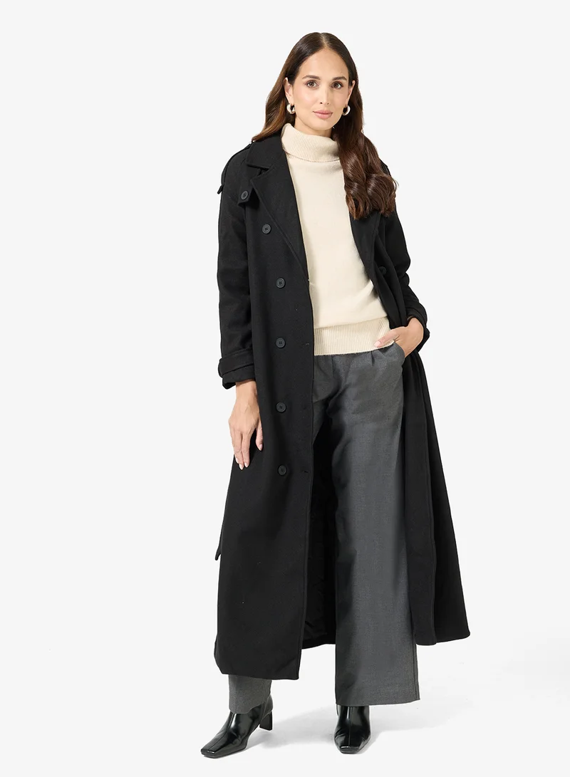 ايلا معطف طويل مفصل