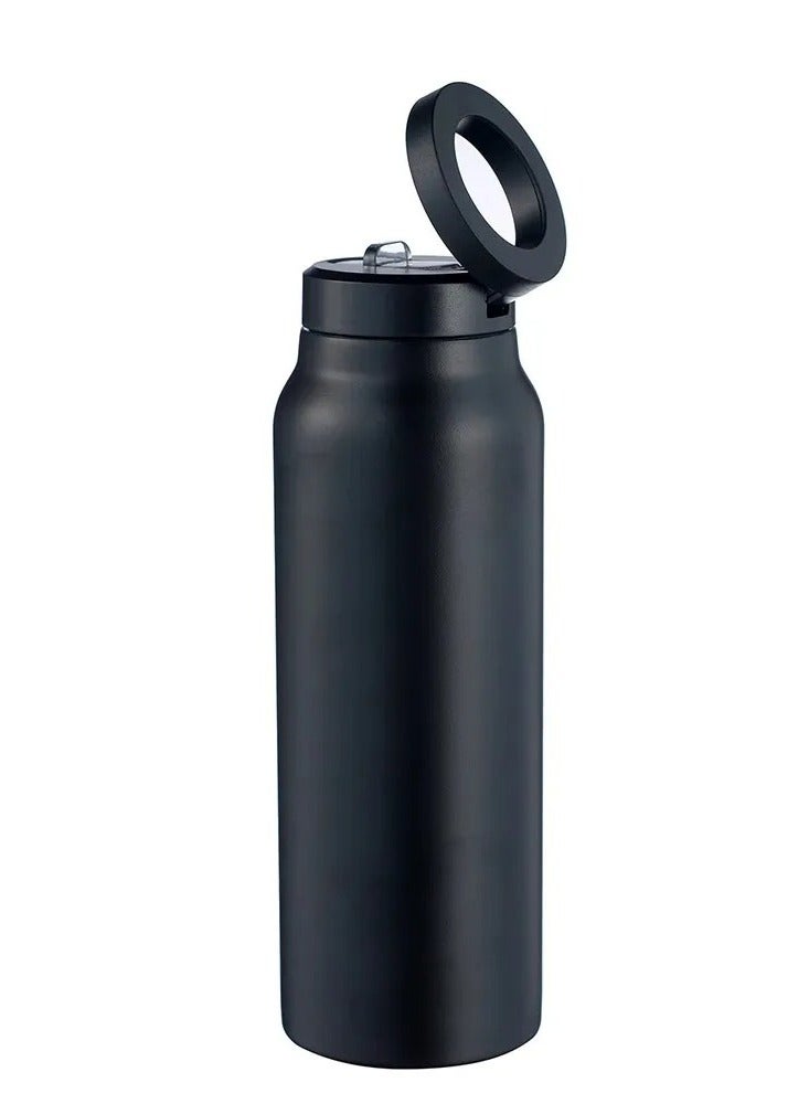 Generic Insulated Water Bottle – MagSafe-Compatible with Magnetic Phone Holder & Tripod Mount | Stainless Steel | Keeps Drinks Hot for 12H & Cold for 24H | 360° Rotating Base - Image 2