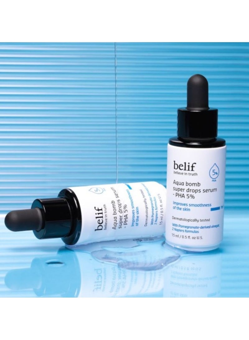بليف سيروم بيليف أكوا بومب سوبر دروبس Pha 5% لجميع أنواع البشرة 15 مل - Image 3