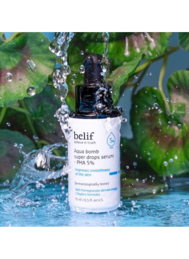 بليف سيروم بيليف أكوا بومب سوبر دروبس Pha 5% لجميع أنواع البشرة 15 مل - Image 2