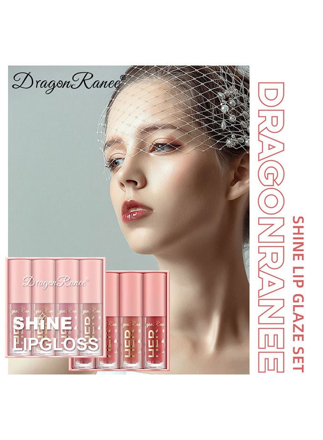 Dragon Ranee 4Pcs 4 Color Matte Liquid Lipstick Makeup Set Kit - Long Lasting Waterproof Hydrating Lip Gloss Lip Glaze Set - Pigmented Lip Makeup Gift Sets For Girls And Women - Image 3