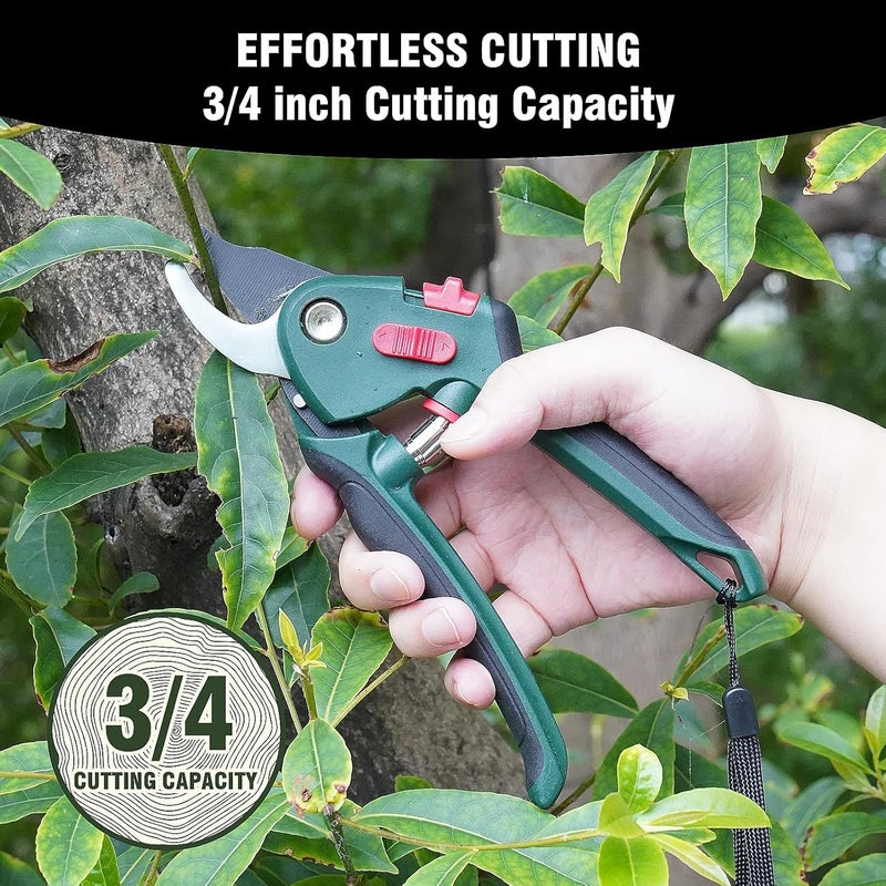 GARTOL 3-Piece Garden Tool Set - Bypass Lopper, Hedge Shears, Pruning Shears with Telescopic Aluminum Handles, Extendable Heavy-Duty Branch Cutters, Garden Clippers for Branches, Shrubs, and Hedges - Image 5