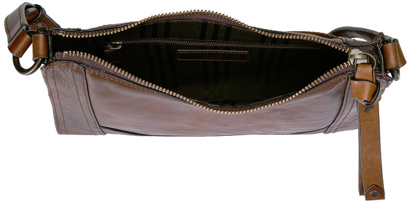 Frye Frye womens Melissa Zip Crossbody cross body handbags, Dark Brown, One Size US  - Image 5