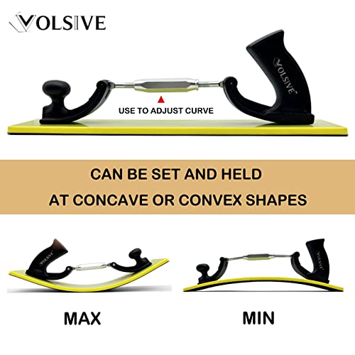VOLSIVE Adjustable Sander Longboard Flexible Hand Sanding Blocks with Hook & Loop Backing Handle Sander, 7x42cm - Image 3