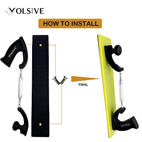 VOLSIVE Adjustable Sander Longboard Flexible Hand Sanding Blocks with Hook & Loop Backing Handle Sander, 7x42cm - Image 5