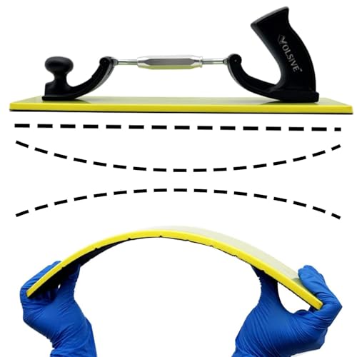 VOLSIVE Adjustable Sander Longboard Flexible Hand Sanding Blocks with Hook & Loop Backing Handle Sander, 7x42cm - Image 1
