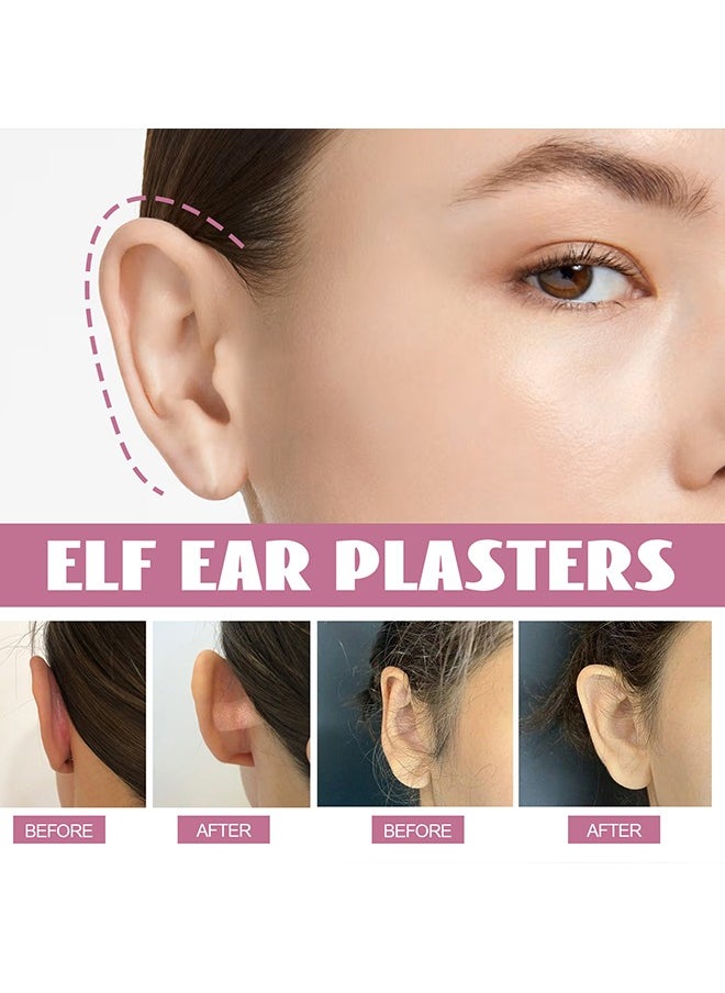 EELHOE - 30 Pcs Ear Stickers，Elf Ear Tapes,Ear Lobe Saver Lifts，Strong Support Transparent Painless Silicone Cosmetic Ear Stickers Say Goodbye to Flat Ears，to Creat V-Shaped Face，Natural Ear Contours - Image 1
