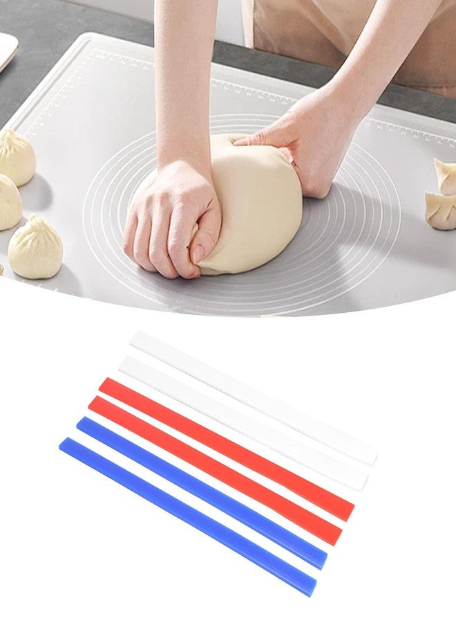 Kodrily Rolling Pin Guides, 6Pcs Silicone Measuring Dough Strips, 15in Length Dough Thickness Guides, Non Stick Baking Strips Professional Leveler Sticks Tool for Cookie Pie Baking - Image 5