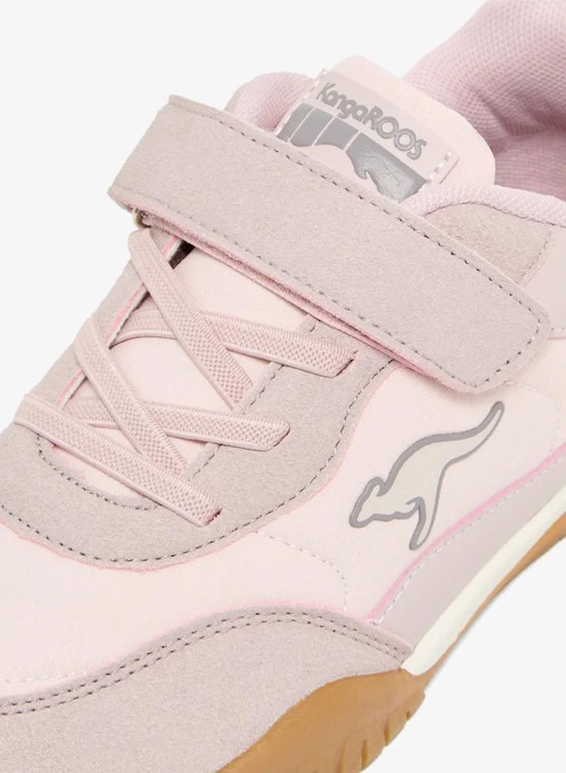 Kangaroos PURPLE Girls Colourblock Hook & Loop School Sports Shoes for Women | Best Price UAE