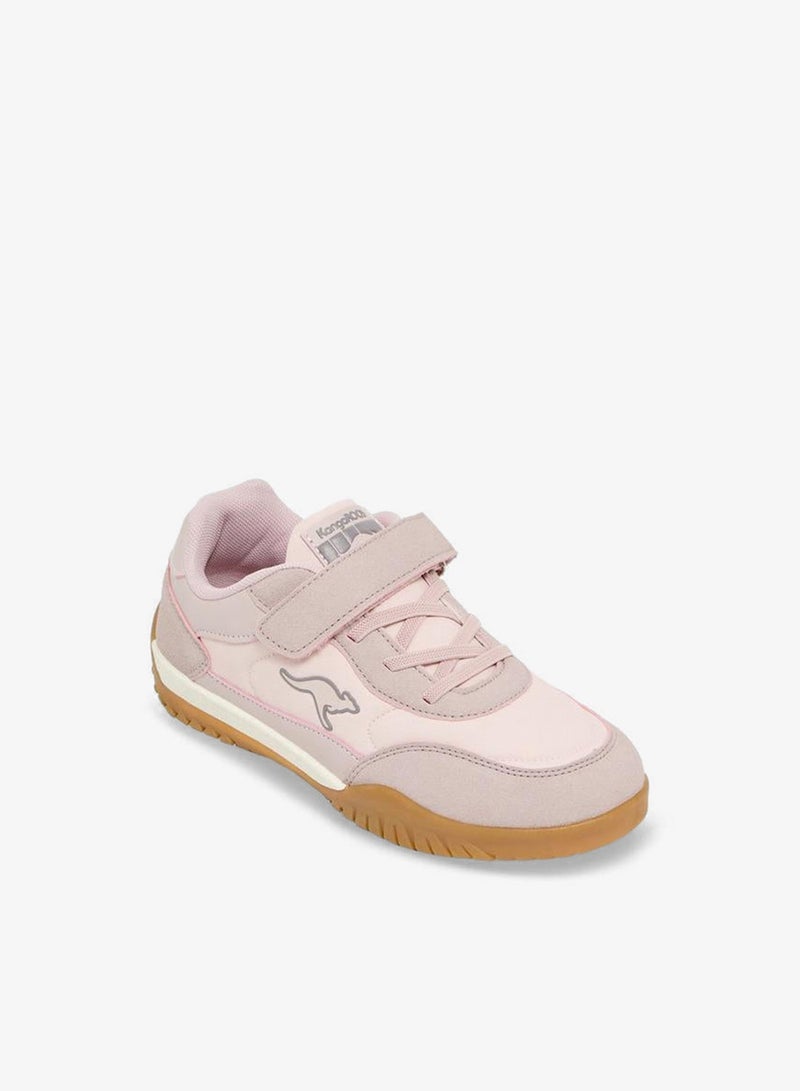 kangaROOS Girls Colourblock Hook & Loop School Sports Shoes - Image 2