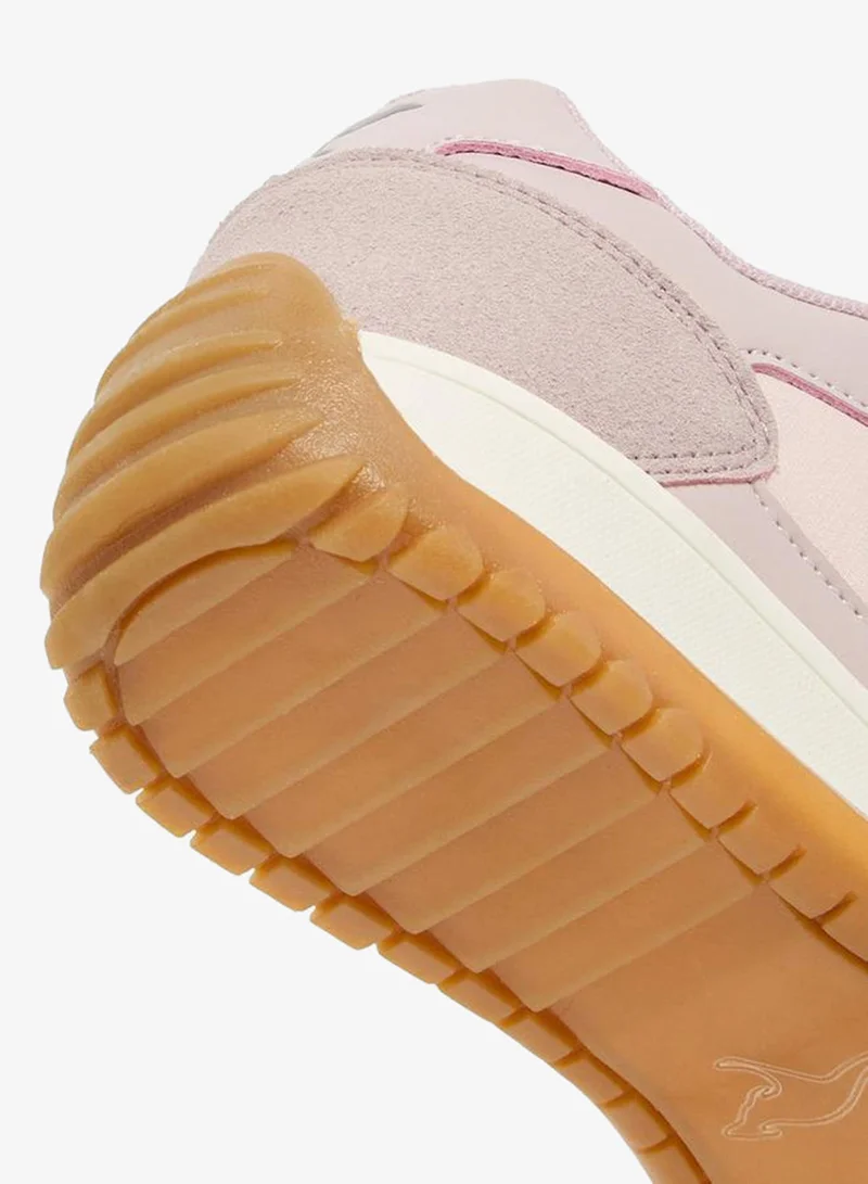 Kangaroos PURPLE Girls Colourblock Hook & Loop School Sports Shoes for Women | Best Price UAE