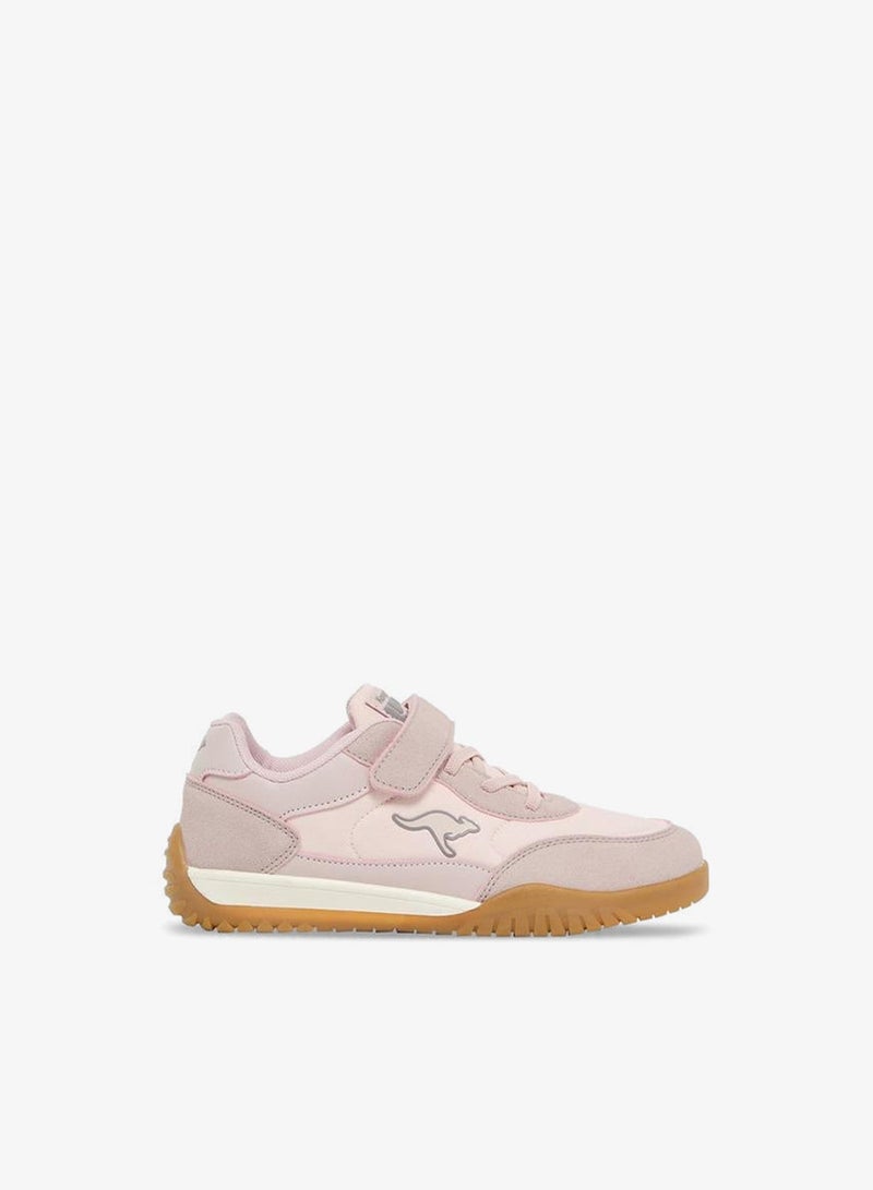 kangaROOS Girls Colourblock Hook & Loop School Sports Shoes - Image 1