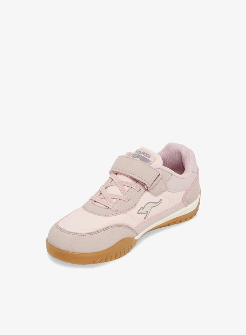Kangaroos PURPLE Girls Colourblock Hook & Loop School Sports Shoes for Women | Best Price UAE