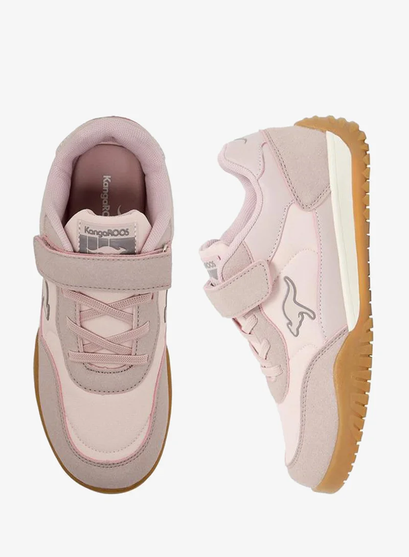Kangaroos PURPLE Girls Colourblock Hook & Loop School Sports Shoes for Women | Best Price UAE
