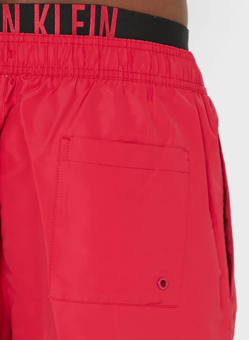 CALVIN KLEIN Logo Double Waistband Swim Shorts