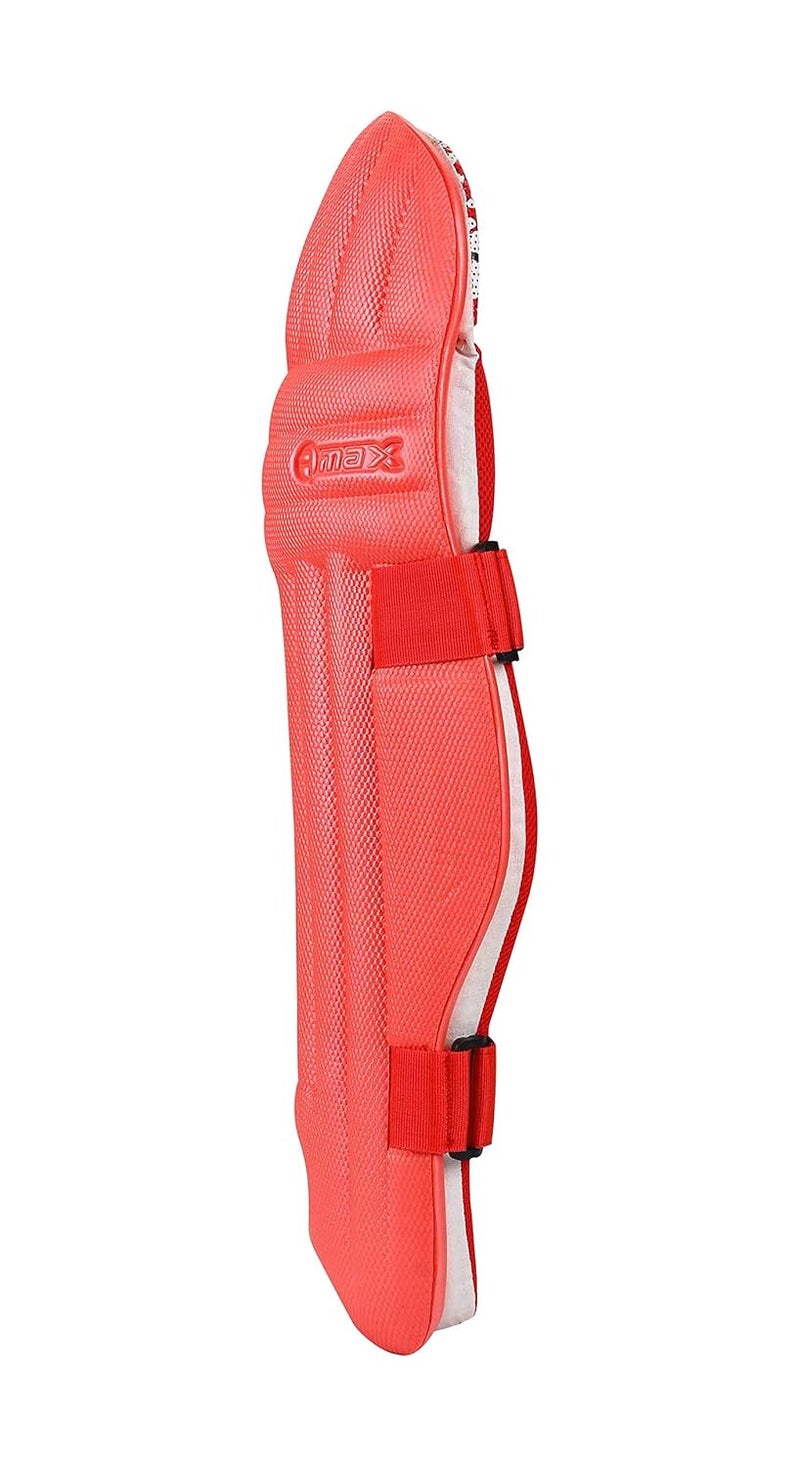 RMAX Cricket Batting Legguard Pad Full Size (RED) - Image 4