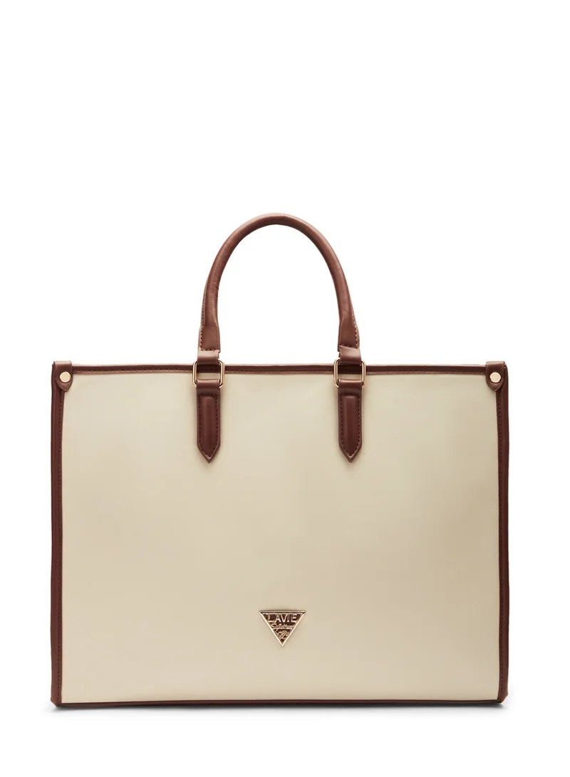 Signature Women's Madisson Box Tote (Off white)