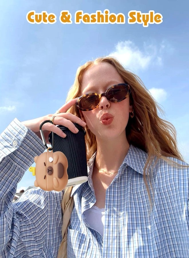جراب Joyleop لسماعات AirPods Pro 3 - جراب حماية ناعم بتصميم كرتوني ثلاثي الأبعاد لطيف ومرح للنساء والفتيات، مناسب لسماعات AirPods Pro 3. غطاء سلسلة مفاتيح لجيل 2025 - Image 5