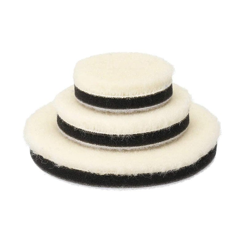 DIY Crafts With 1 x Fur & Felt Pad, 3inch Set, 9-15x Polishes Set 1/2/3" Drill Buffing Buffer Pad Polishing Pad Mix Size Kit, M14 Backing Pad Adapter Power Too(With 1 x Fur & Felt Pad, 3inch Set) - Image 5