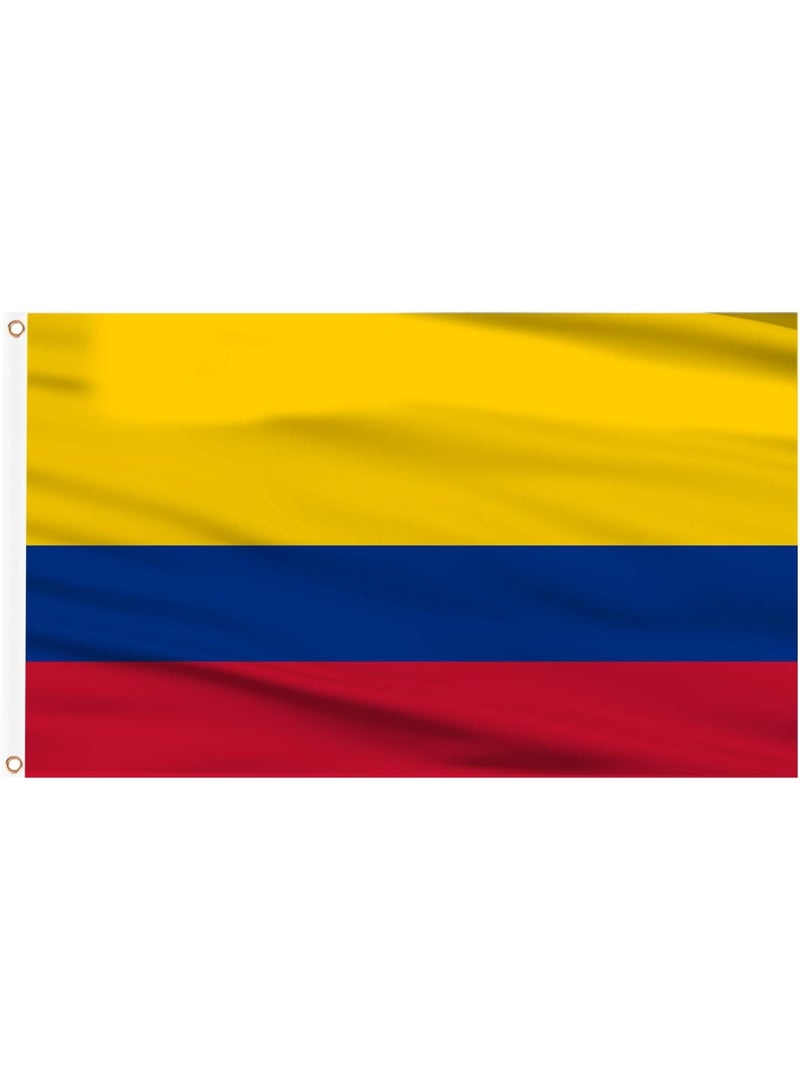 Colombia Flag 3×5 Ft – Polyester Banner with Grommets for Outdoor & FIFA World Cup 2026 Decor ⚽🇨🇴 - Image 1