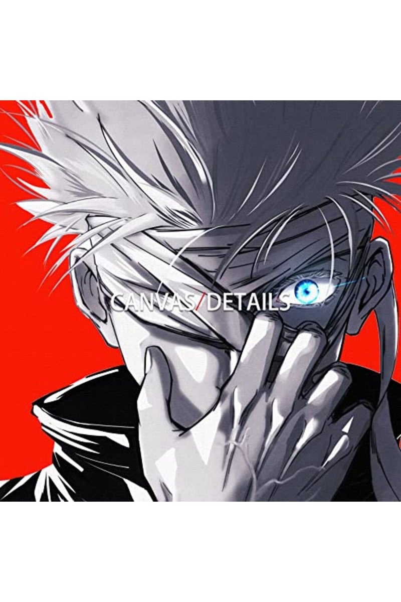 MINIBIRD NESTLDEC Anime Jujutsu Kaisen Poster Gojo Satoru Canvas Wall Art HD Print Painting Room Decoration Boy Gift 12X16.5inch (Unframed, M-G-01) - Image 3