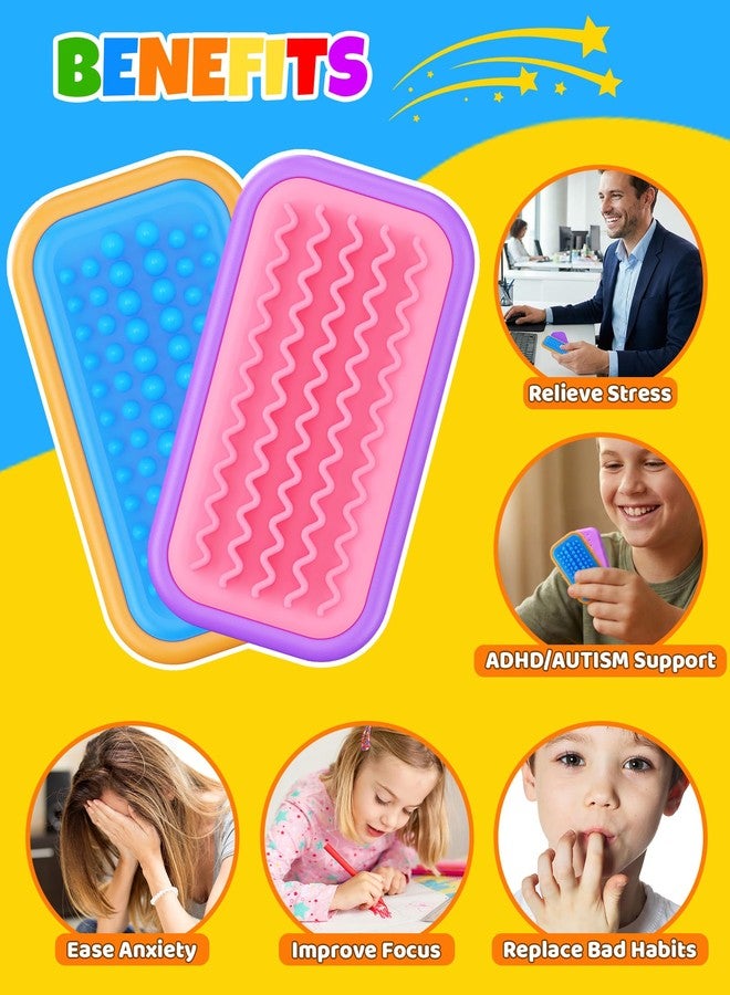 LADFAR Magnetic Sensory Fidget Toys - Frozen Peak & Flow Wave Style Silicone Sliders for Anxiety Relief, Autism & Office Focus, Travel Desk Must-Have for Adults & Kids - Image 3