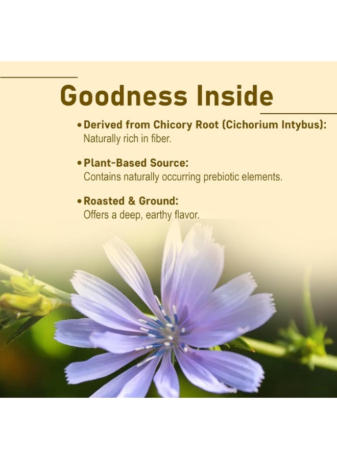 mi nature Chicory Root Powder | Cichorium intybus | Blue Daisy/Dandelion/Sailors | Coffee Alternative, Acid Free, Caffeine Free | 100% Natural powder | from India.| 227g (8 oz.) - Image 2